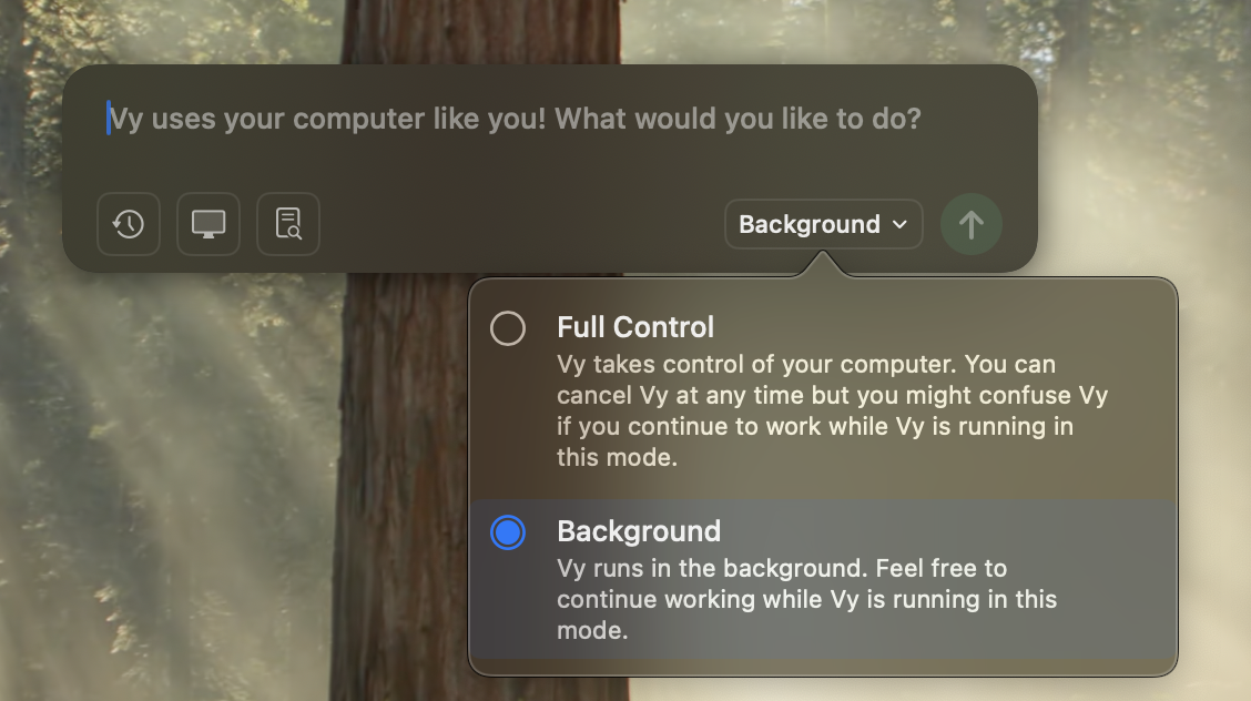 Background Mode Option