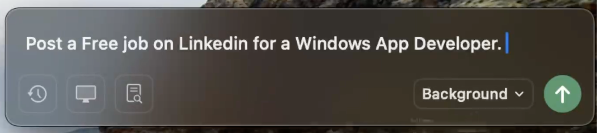 Submitting a Background Task